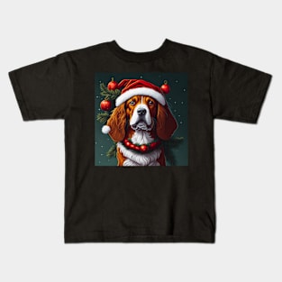 Dog in Christmas Mood Kids T-Shirt